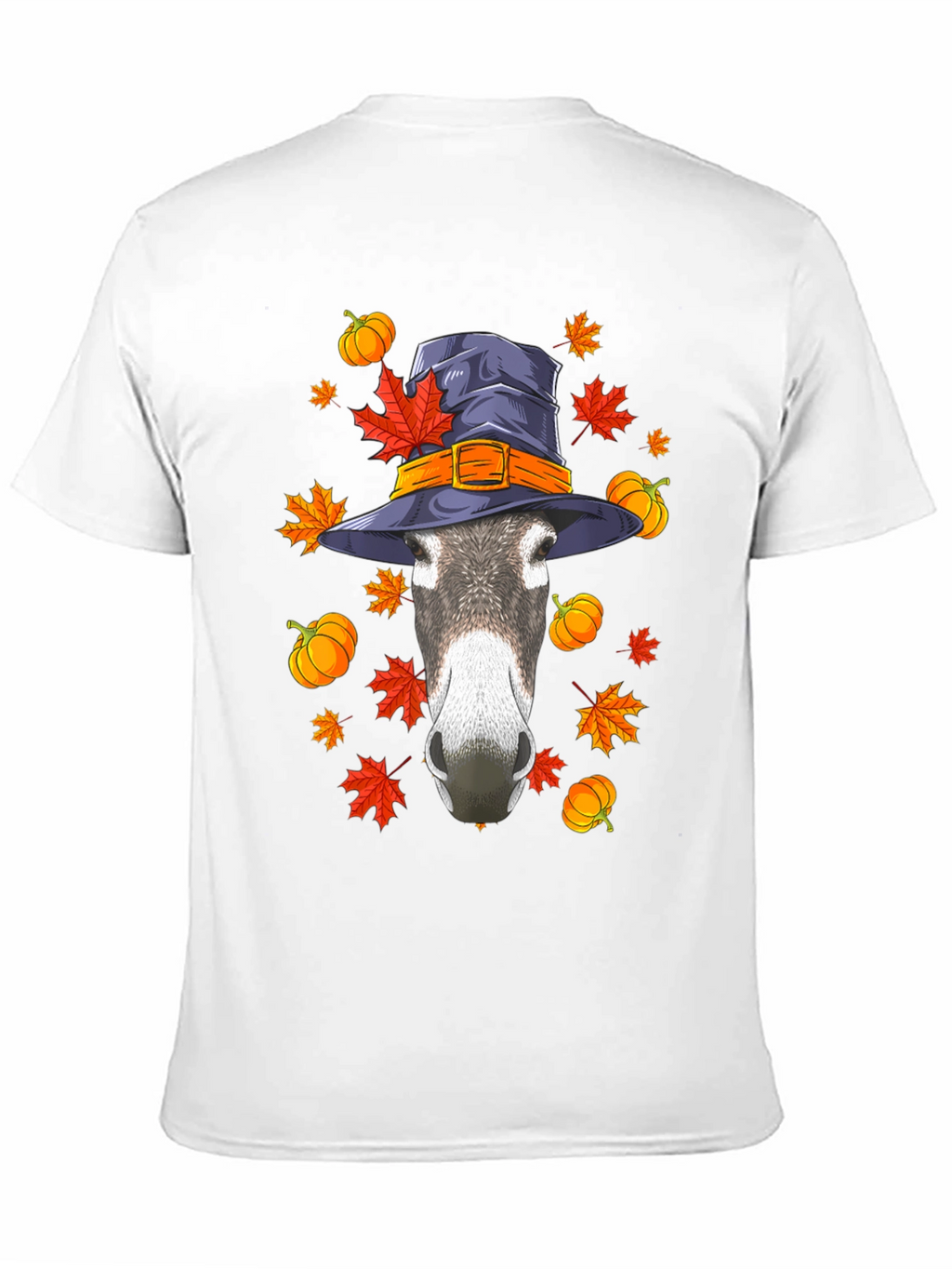 Autumn Donkey Witch Hat T-Shirt