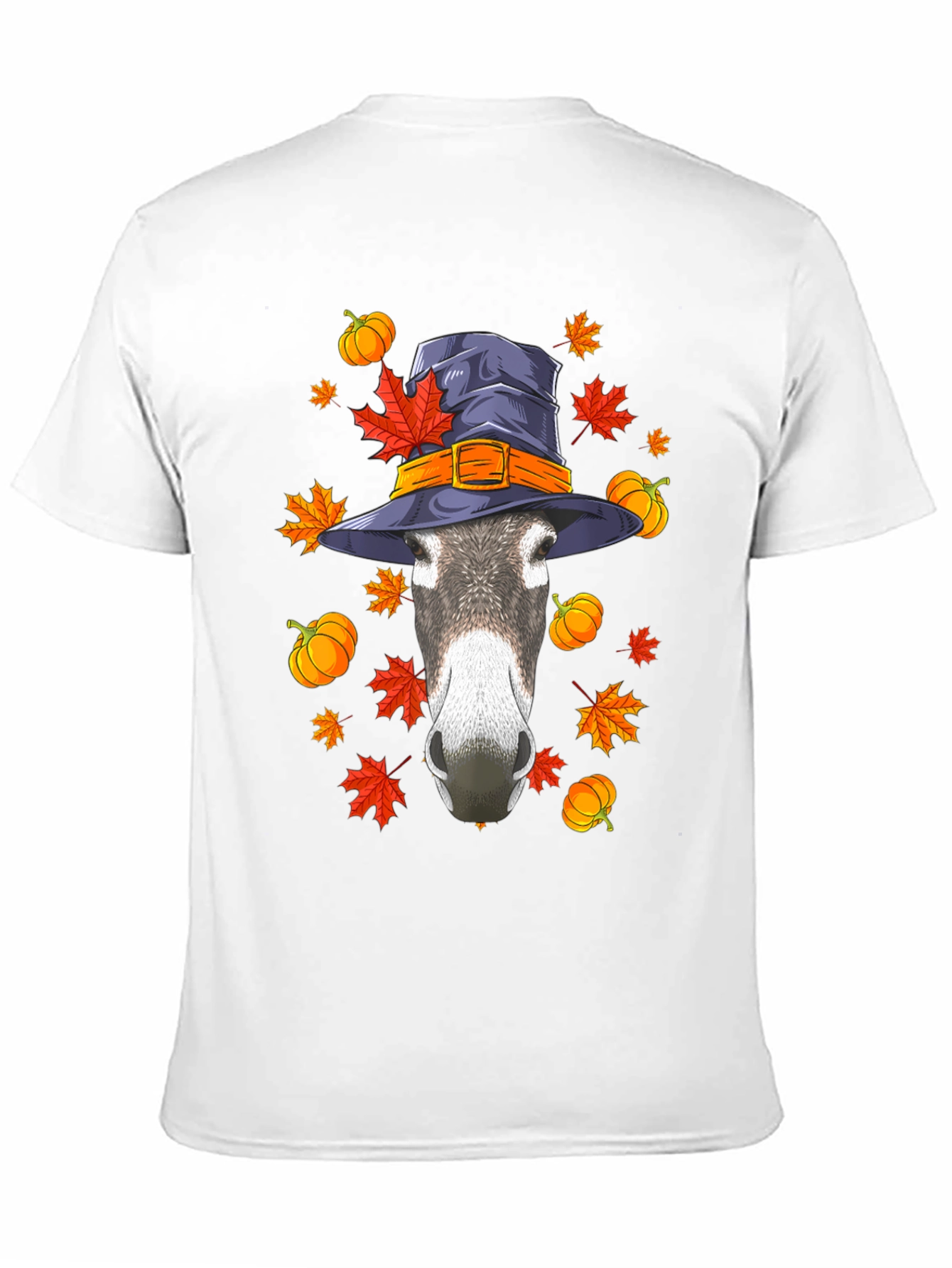 Autumn Donkey Witch Hat T-Shirt