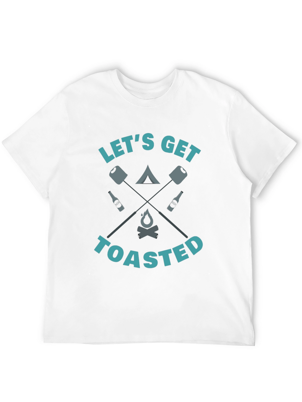 Lets Get Toasted Camping Graphic Tee