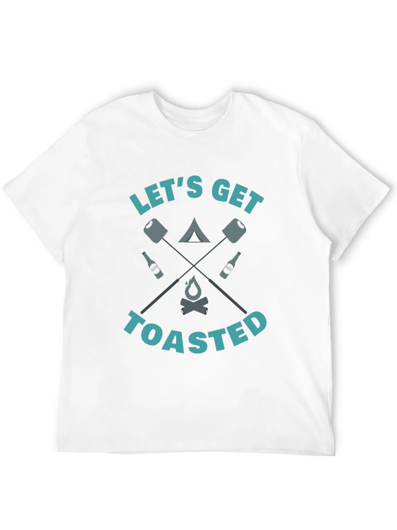 Lets Get Toasted Camping Graphic Tee
