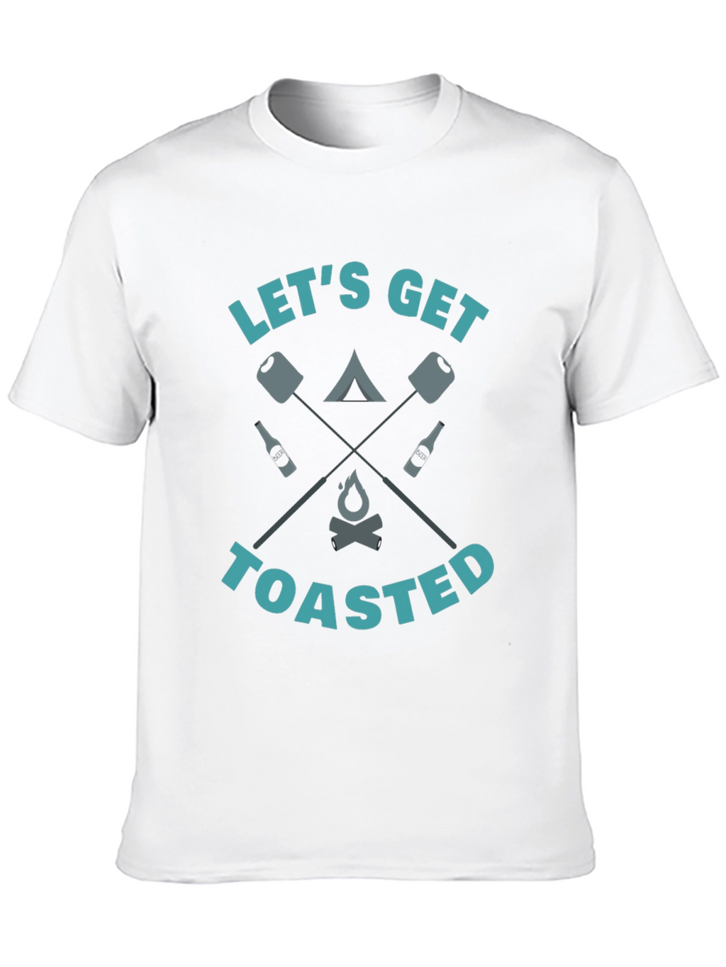 Lets Get Toasted Camping Graphic Tee