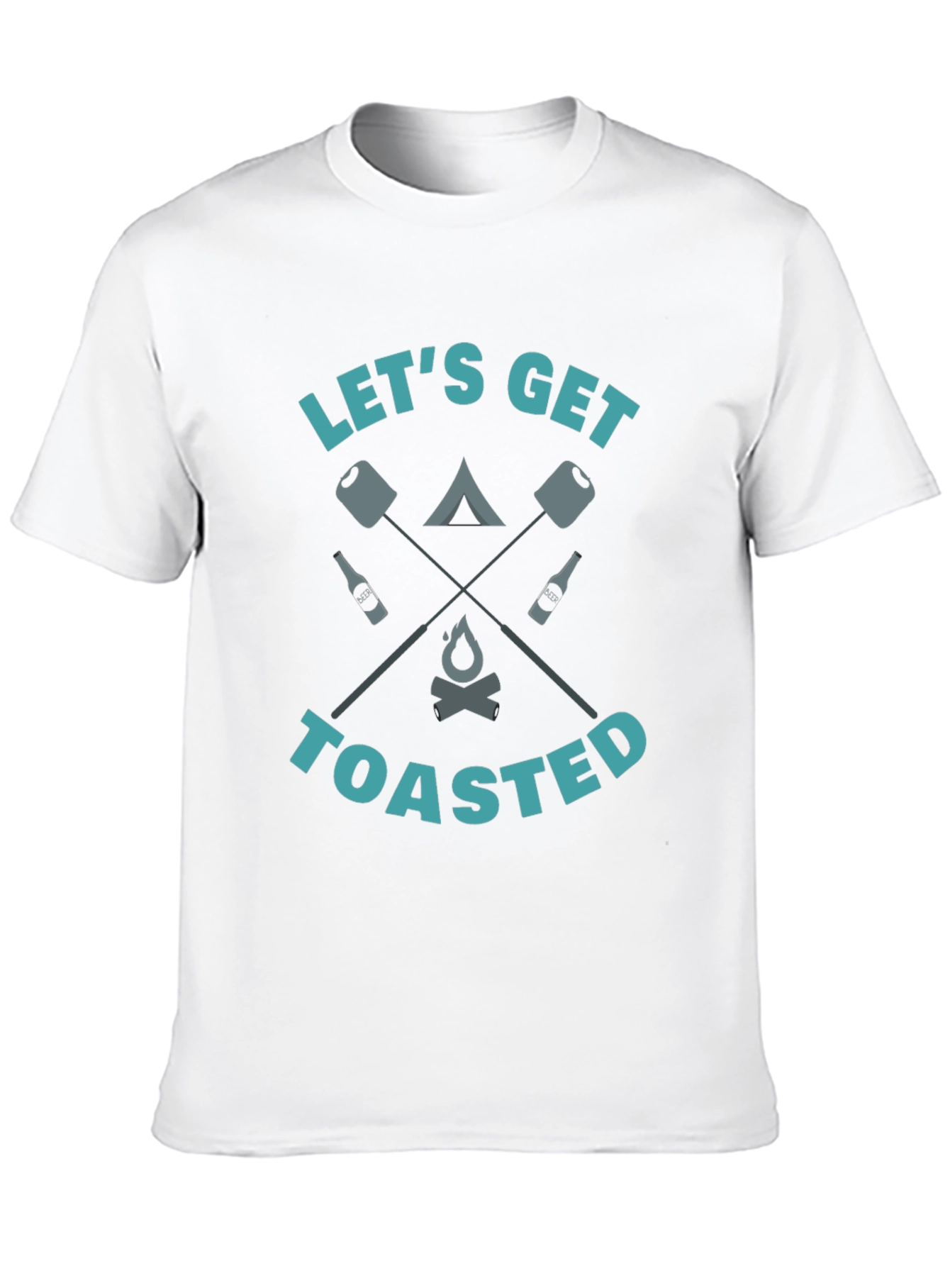 Lets Get Toasted Camping Graphic Tee