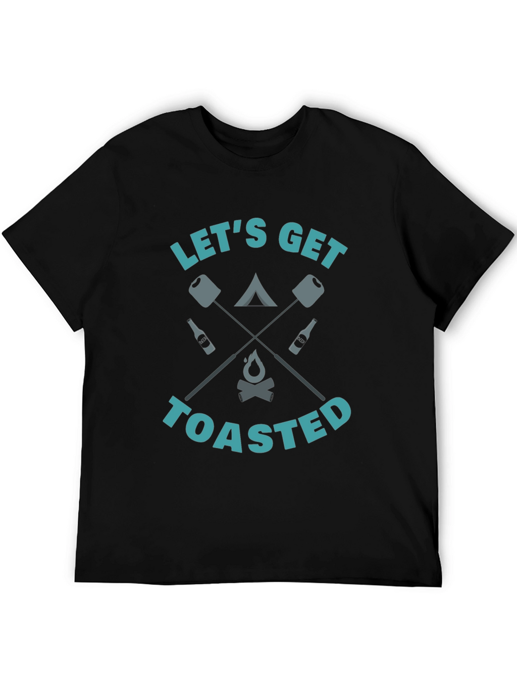 Lets Get Toasted Camping Graphic Tee