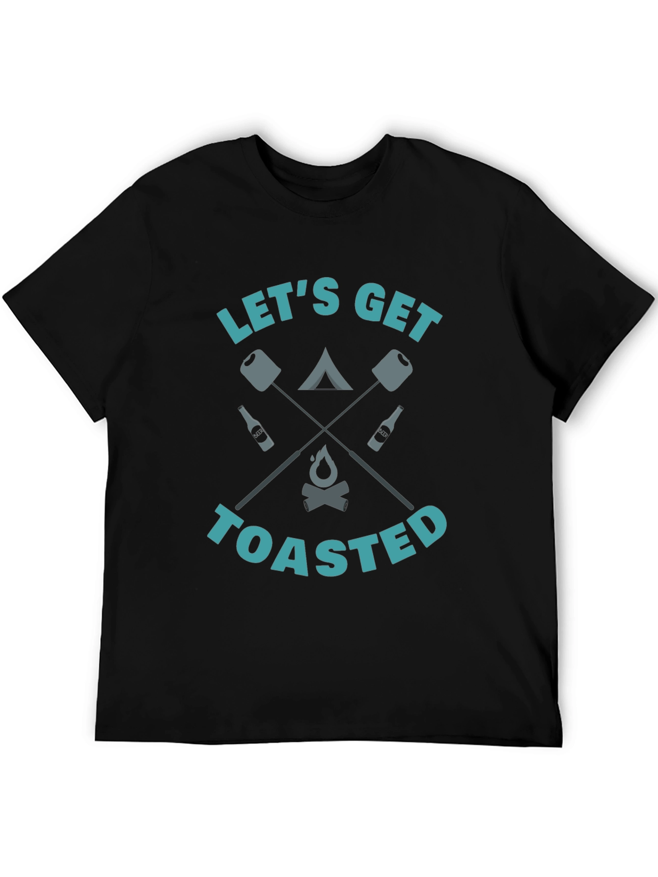 Lets Get Toasted Camping Graphic Tee