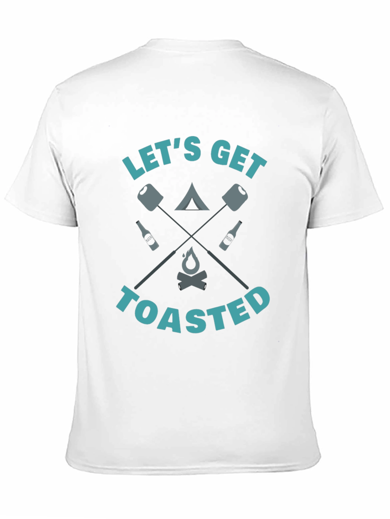 Lets Get Toasted Camping Graphic Tee