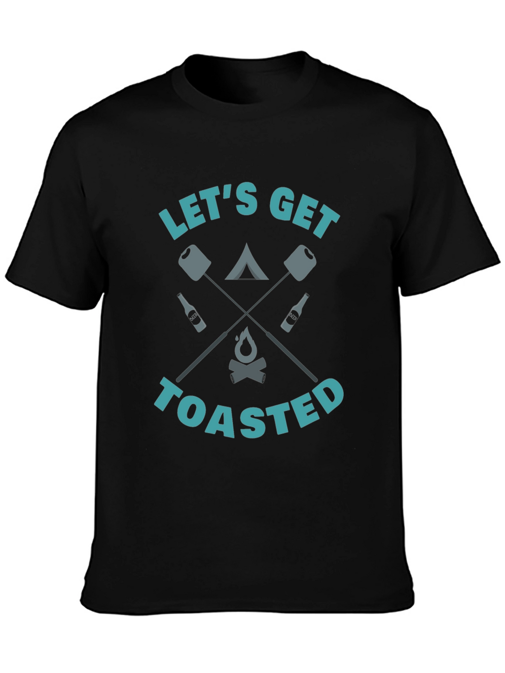 Lets Get Toasted Camping Graphic Tee