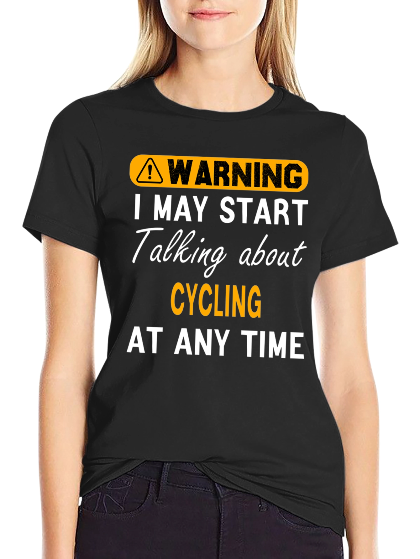 Warning: May Start Talking About Cycling T-Shirt