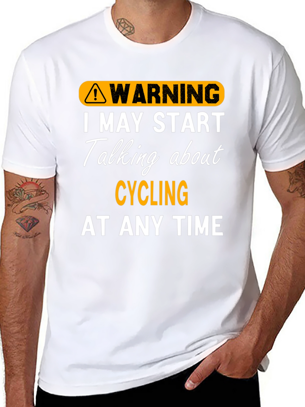 Warning: May Start Talking About Cycling T-Shirt