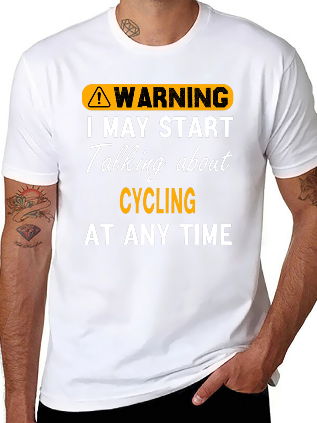 Warning: May Start Talking About Cycling T-Shirt