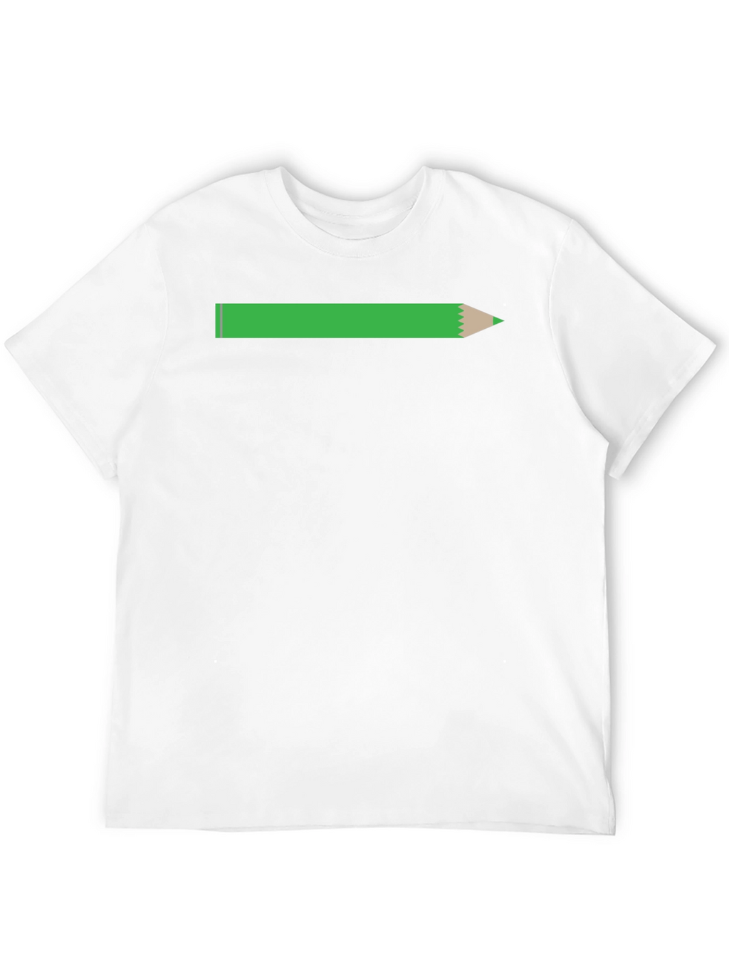 Pencil Graphic Tee - Black Cotton Casual T-Shirt