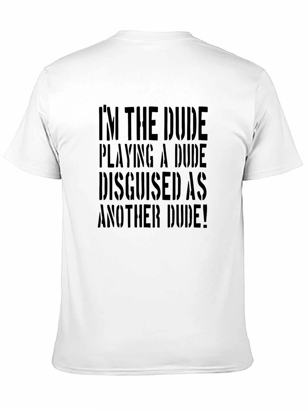 Im the Dude Playing A Dude Funny Graphic Tee