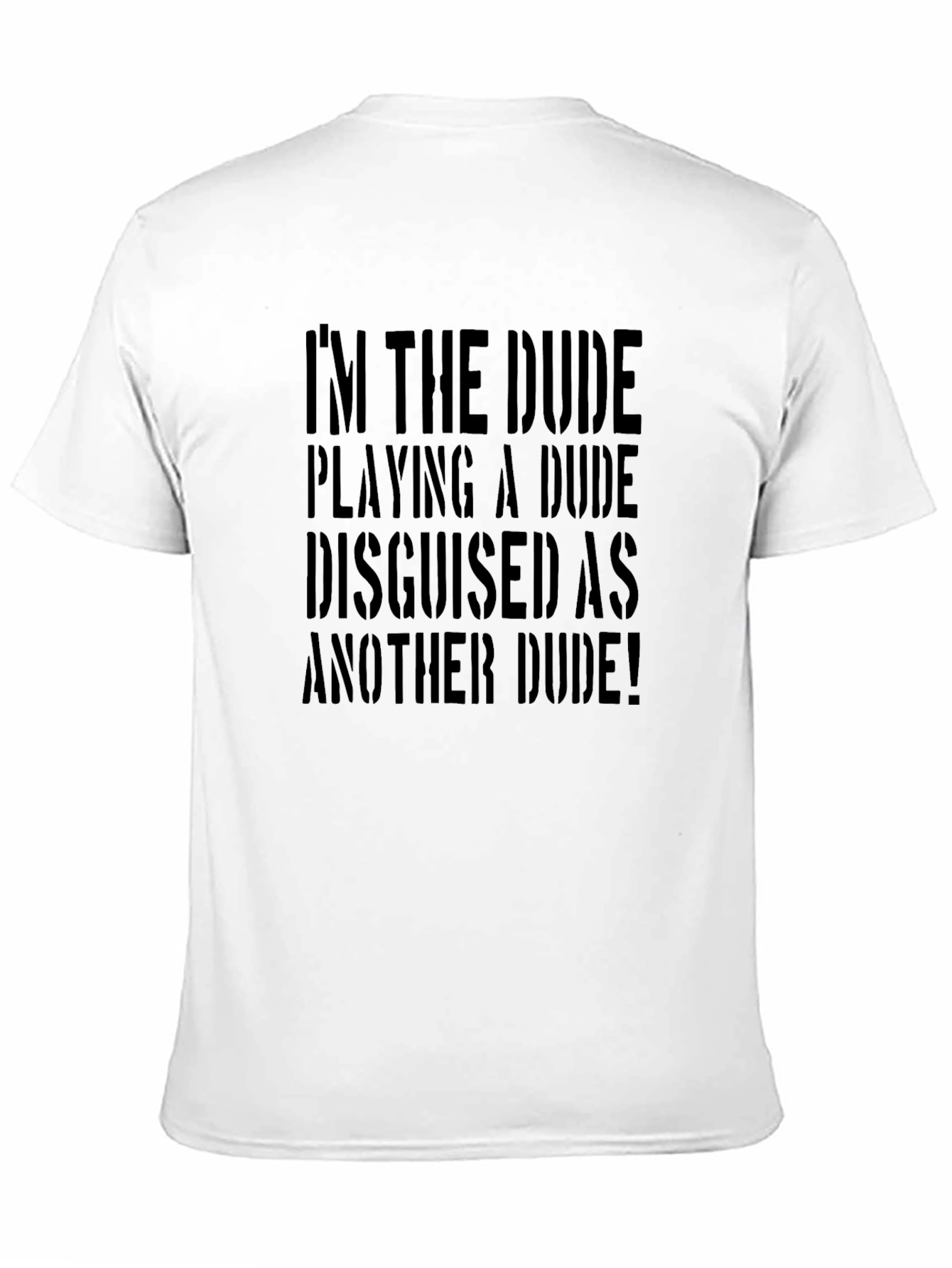 Im the Dude Playing A Dude Funny Graphic Tee