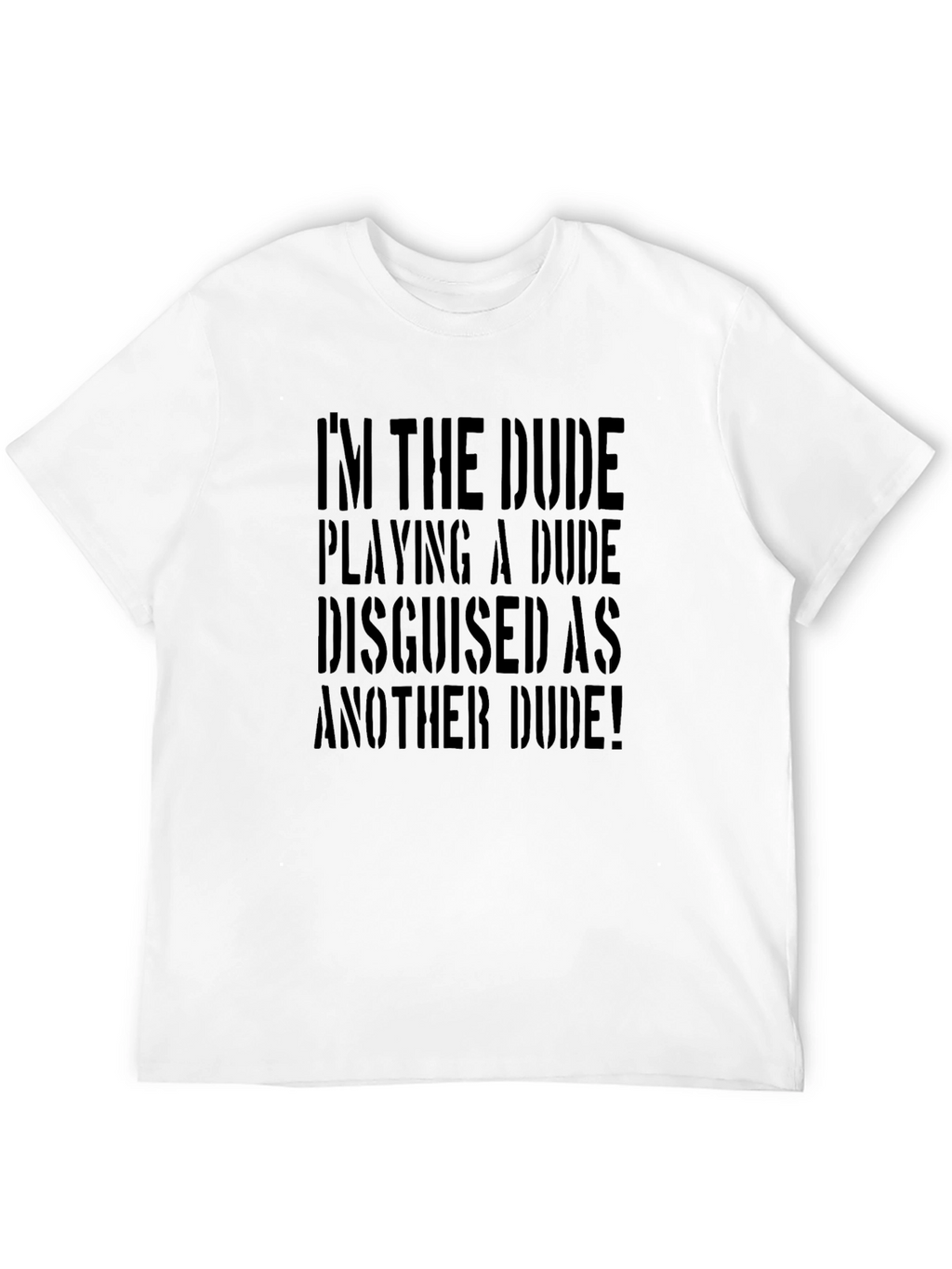 Im the Dude Playing A Dude Funny Graphic Tee