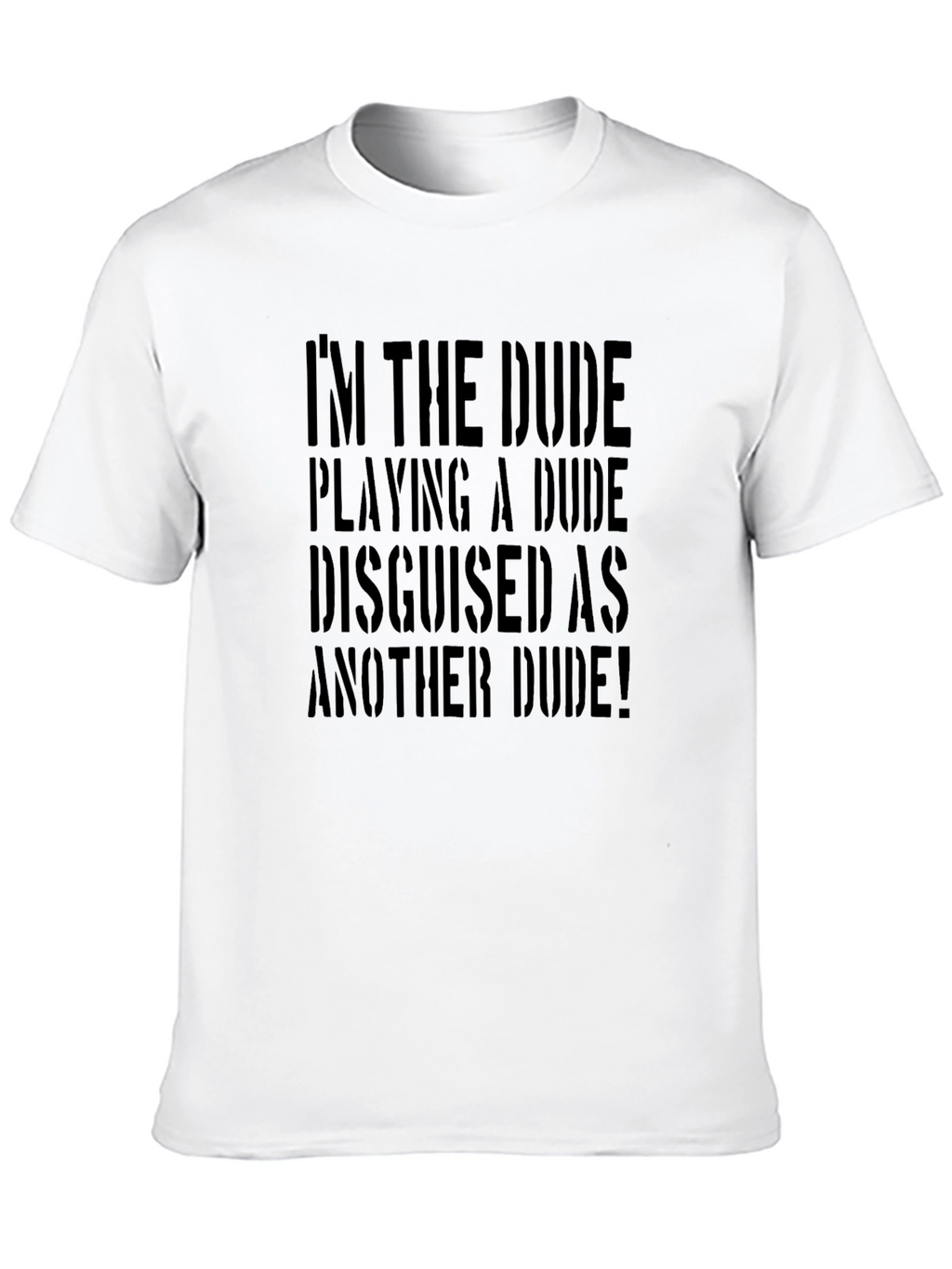 Im the Dude Playing A Dude Funny Graphic Tee