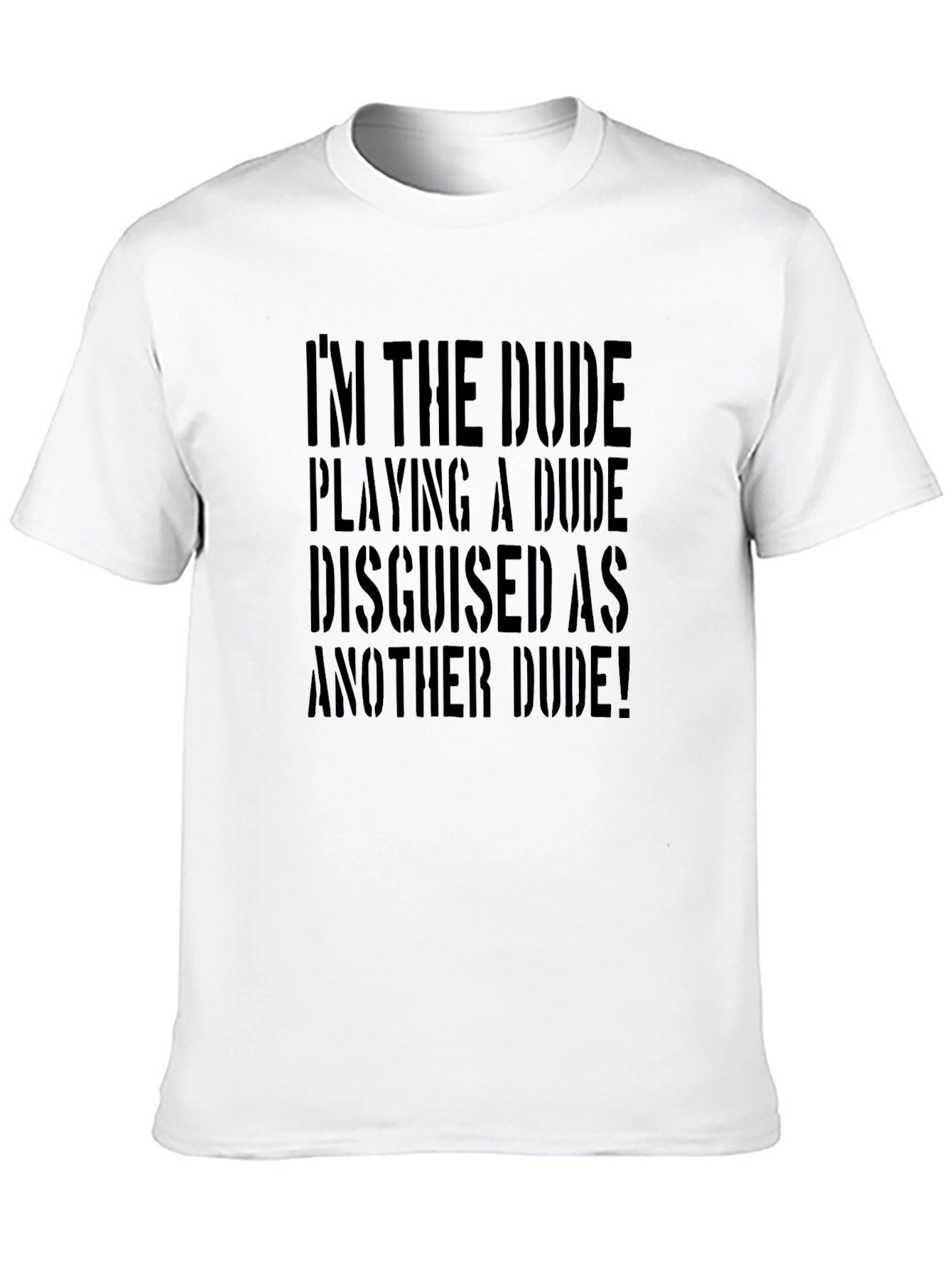 Im the Dude Playing A Dude Funny Graphic Tee