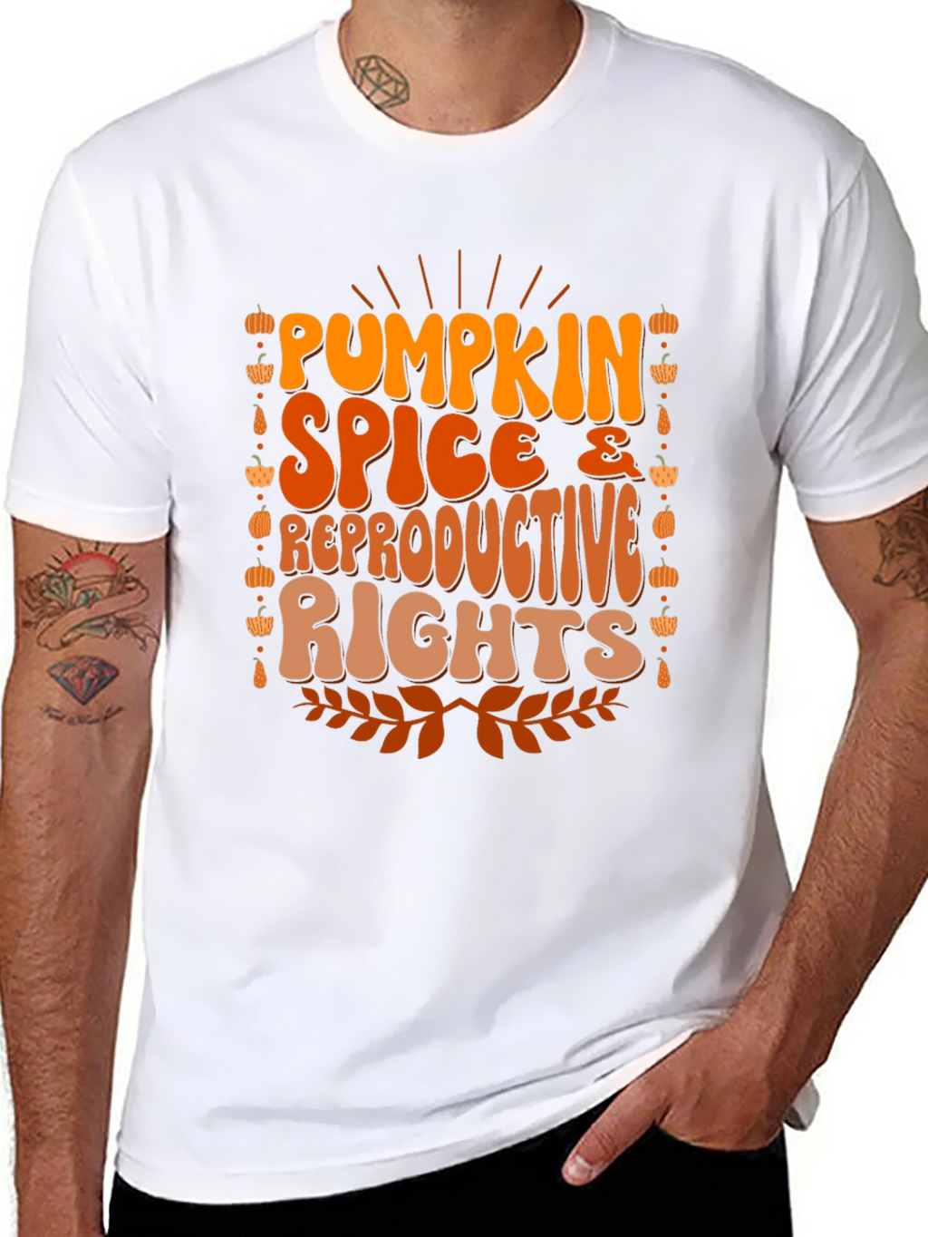 Pumpkin Spice & Reproductive Rights T-Shirt