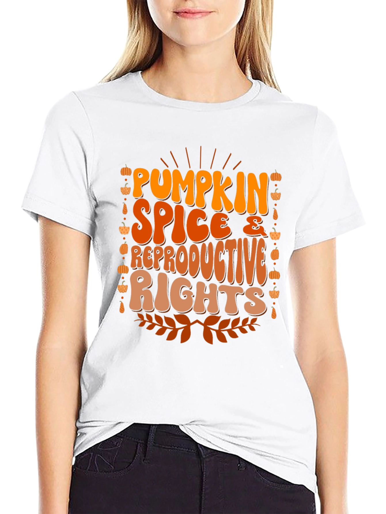 Pumpkin Spice & Reproductive Rights T-Shirt