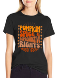 Pumpkin Spice & Reproductive Rights T-Shirt