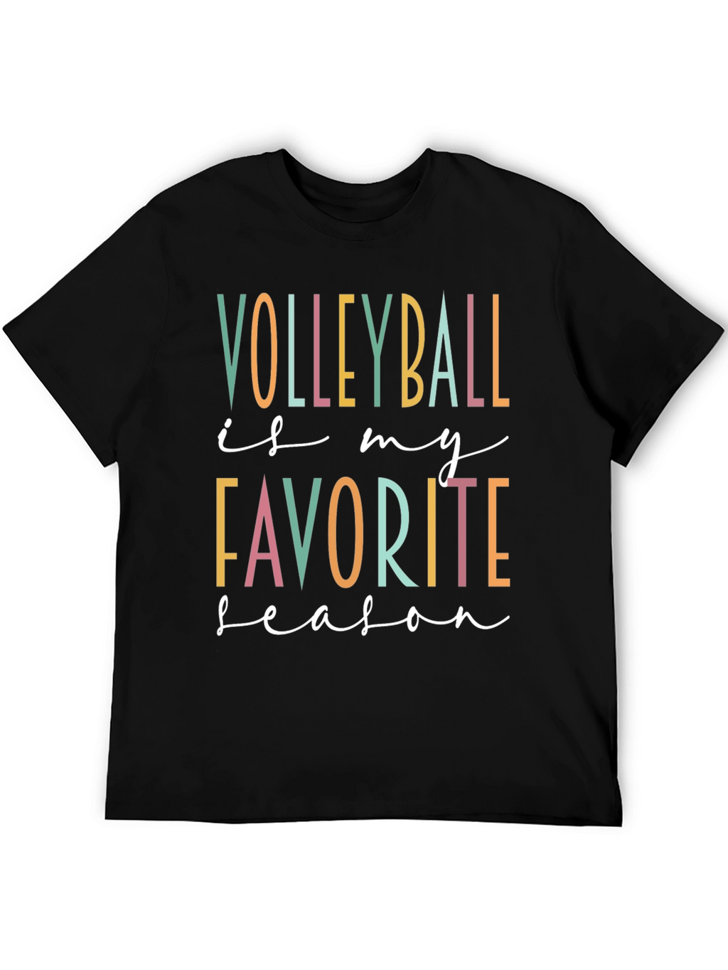 Volleyball Is My Favorite Season Graphic Tee