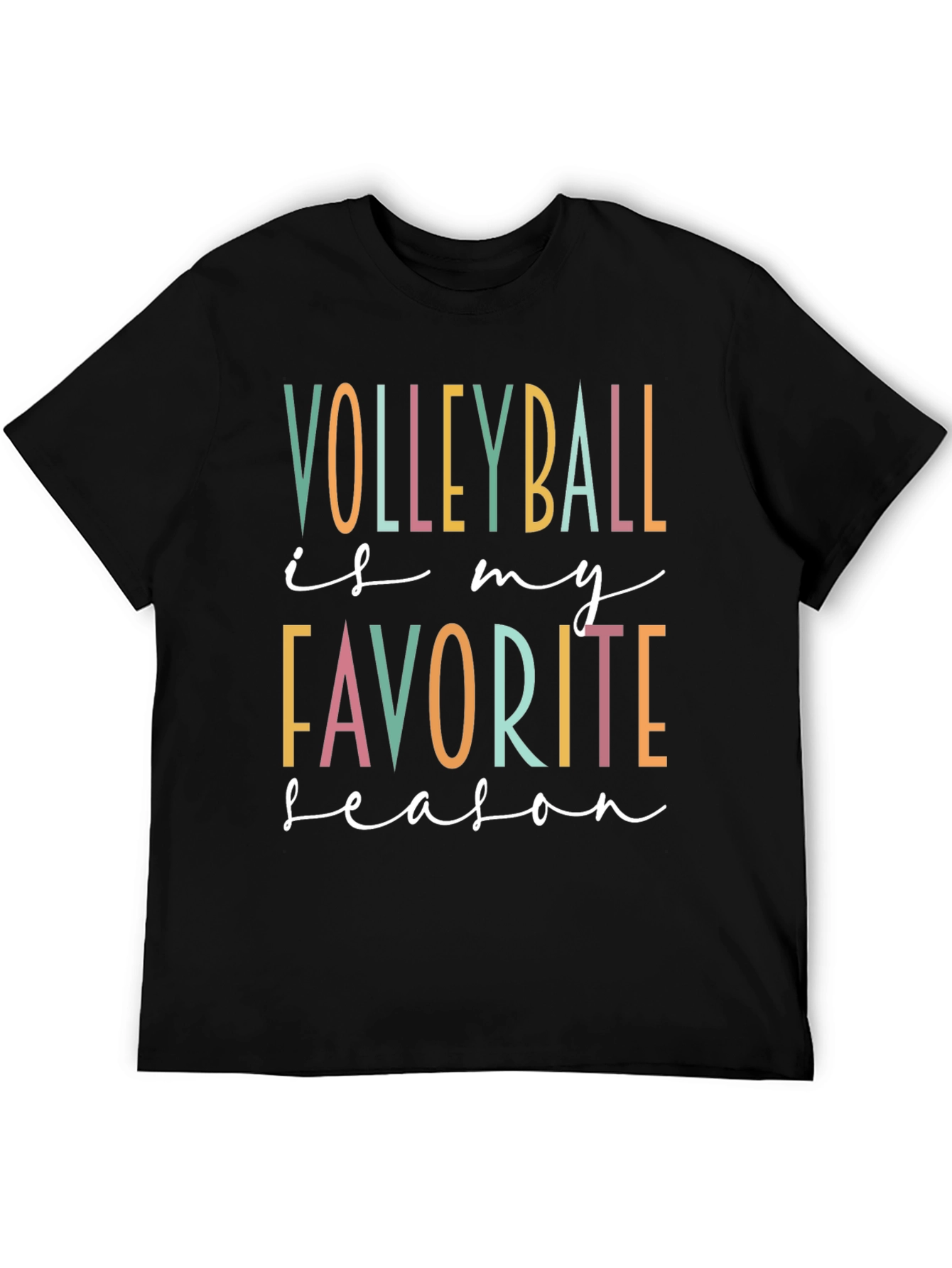 Volleyball Is My Favorite Season Graphic Tee