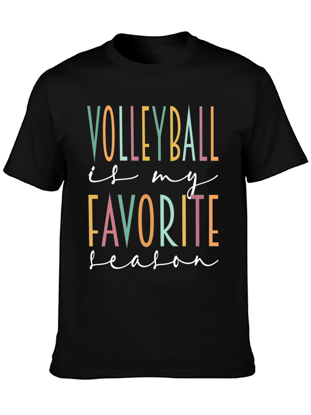 Volleyball Is My Favorite Season Graphic Tee