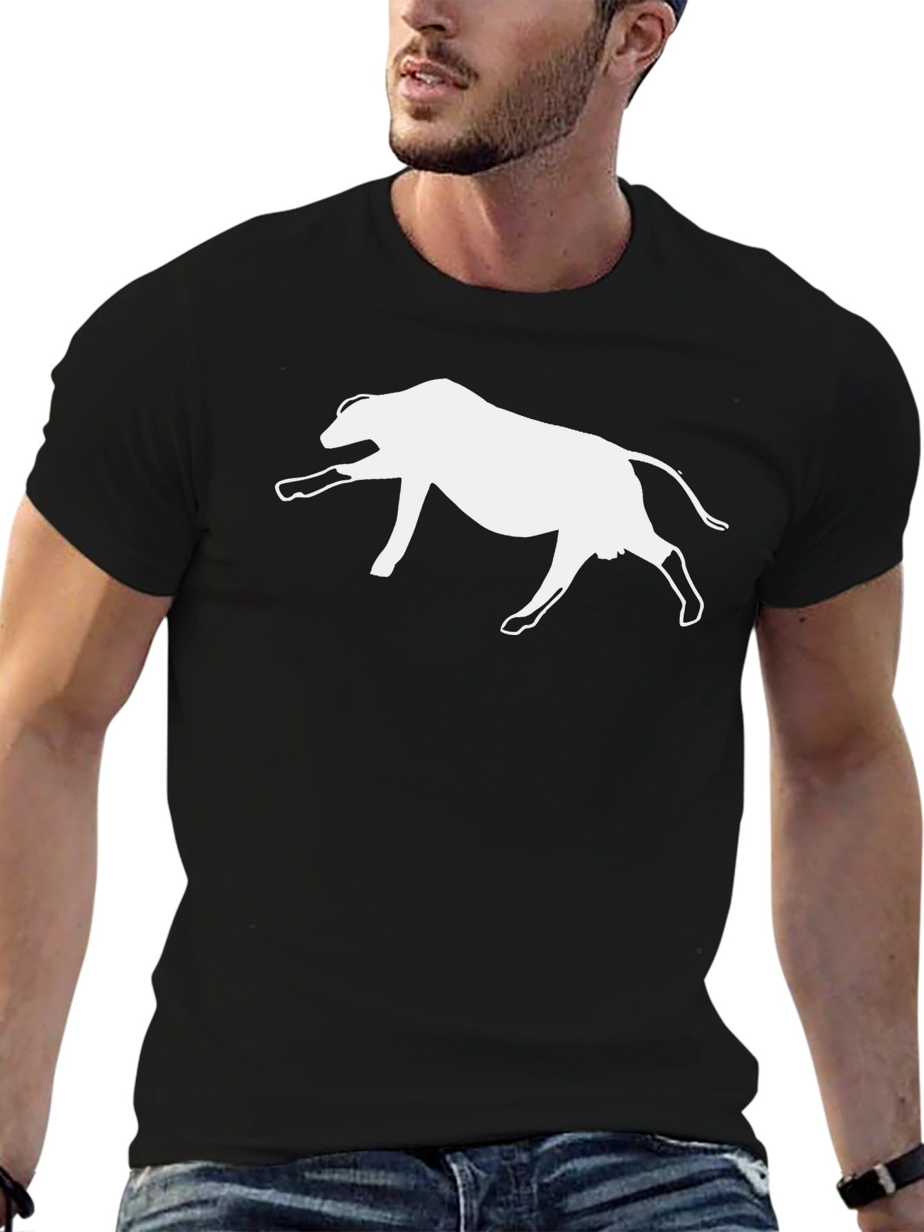 Bull Silhouette Black T-Shirt