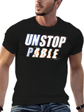 Unstopable Glitch Style Black T-Shirt