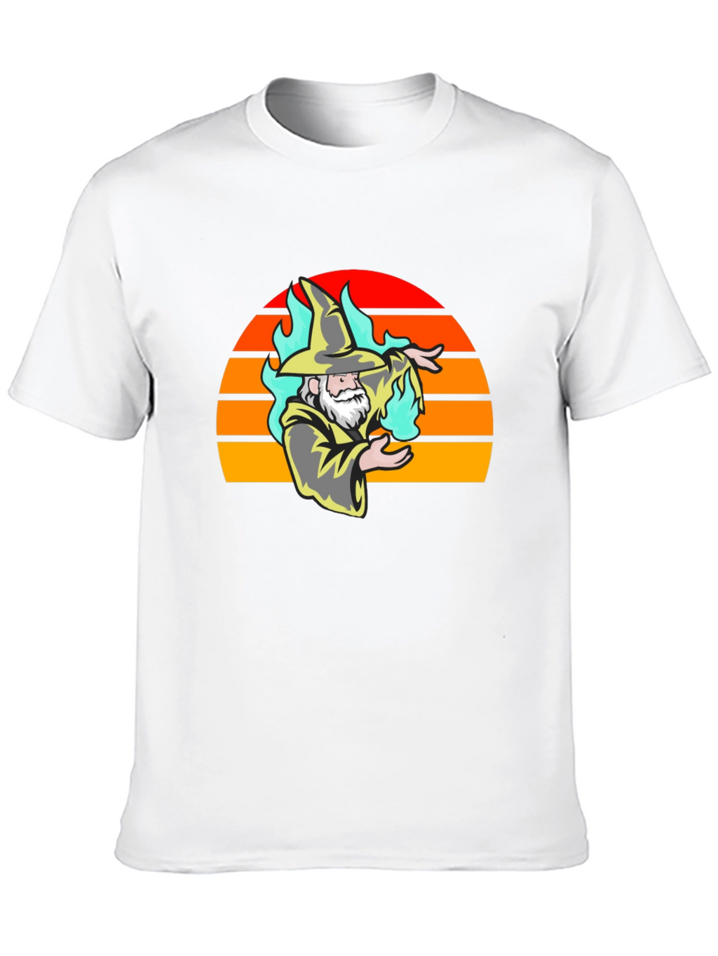 Wizard Sunset Graphic Tee - Stylish Magic T-Shirt