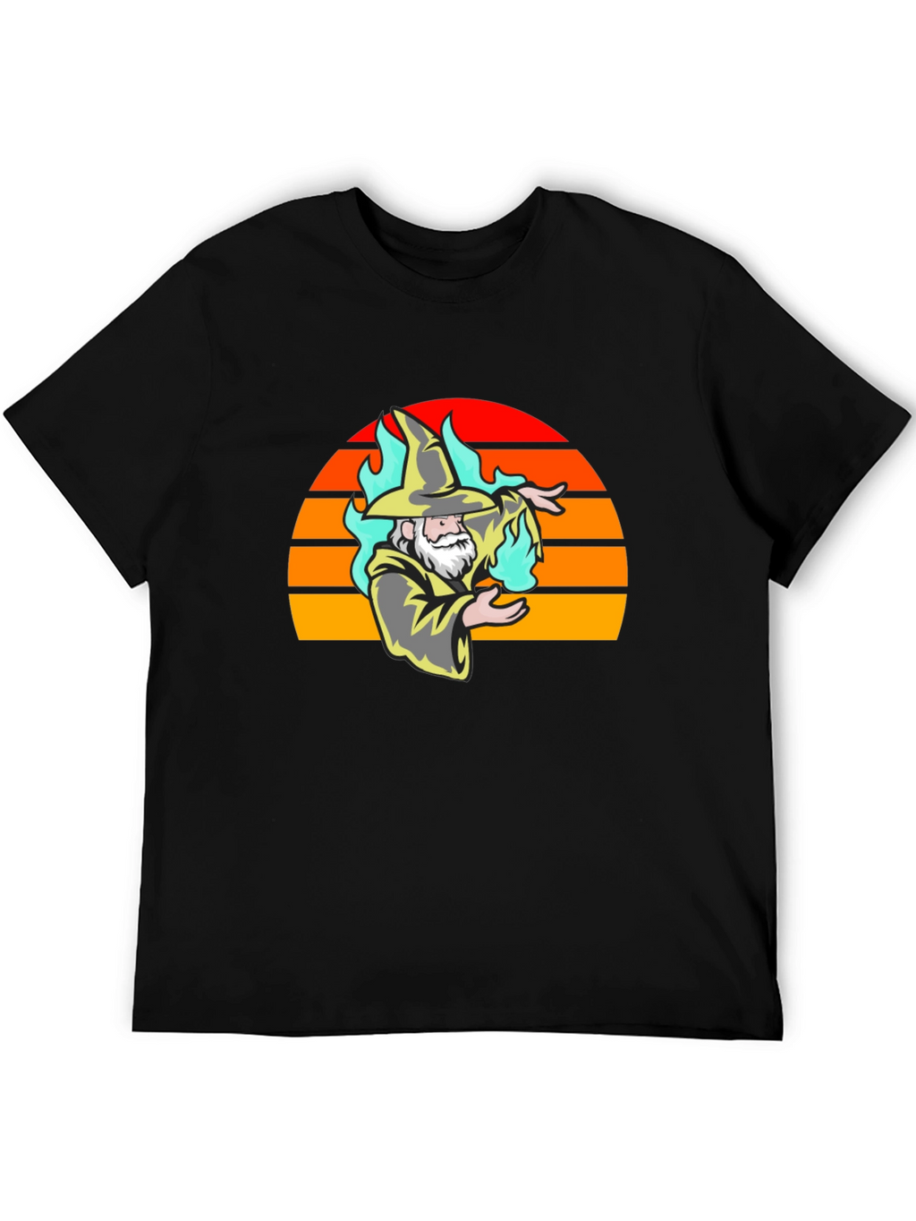 Wizard Sunset Graphic Tee - Stylish Magic T-Shirt