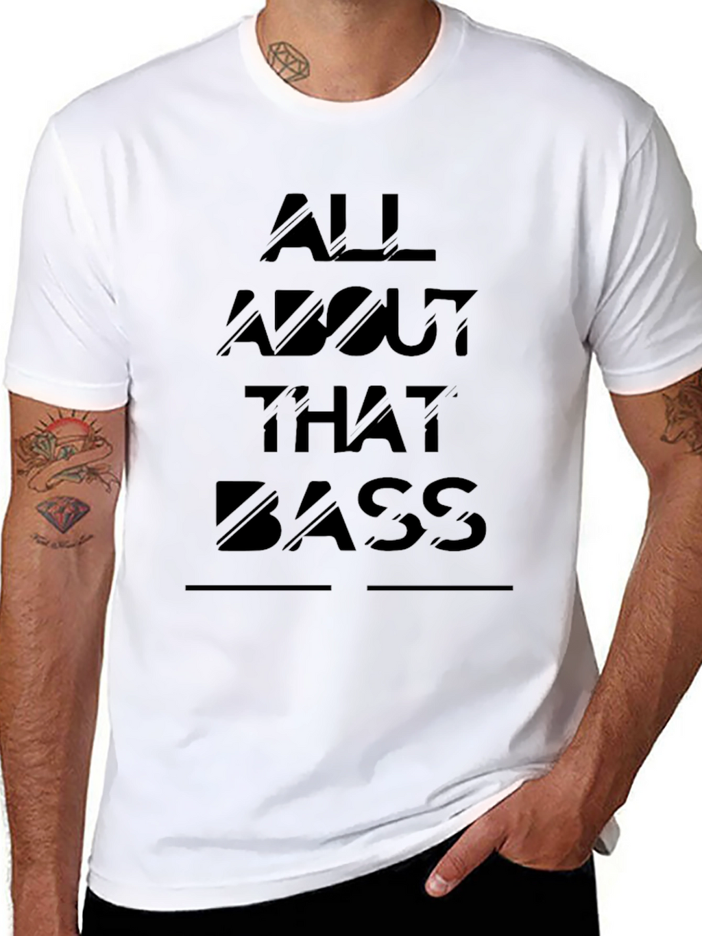 All About That Bass Graphic Tee - Black