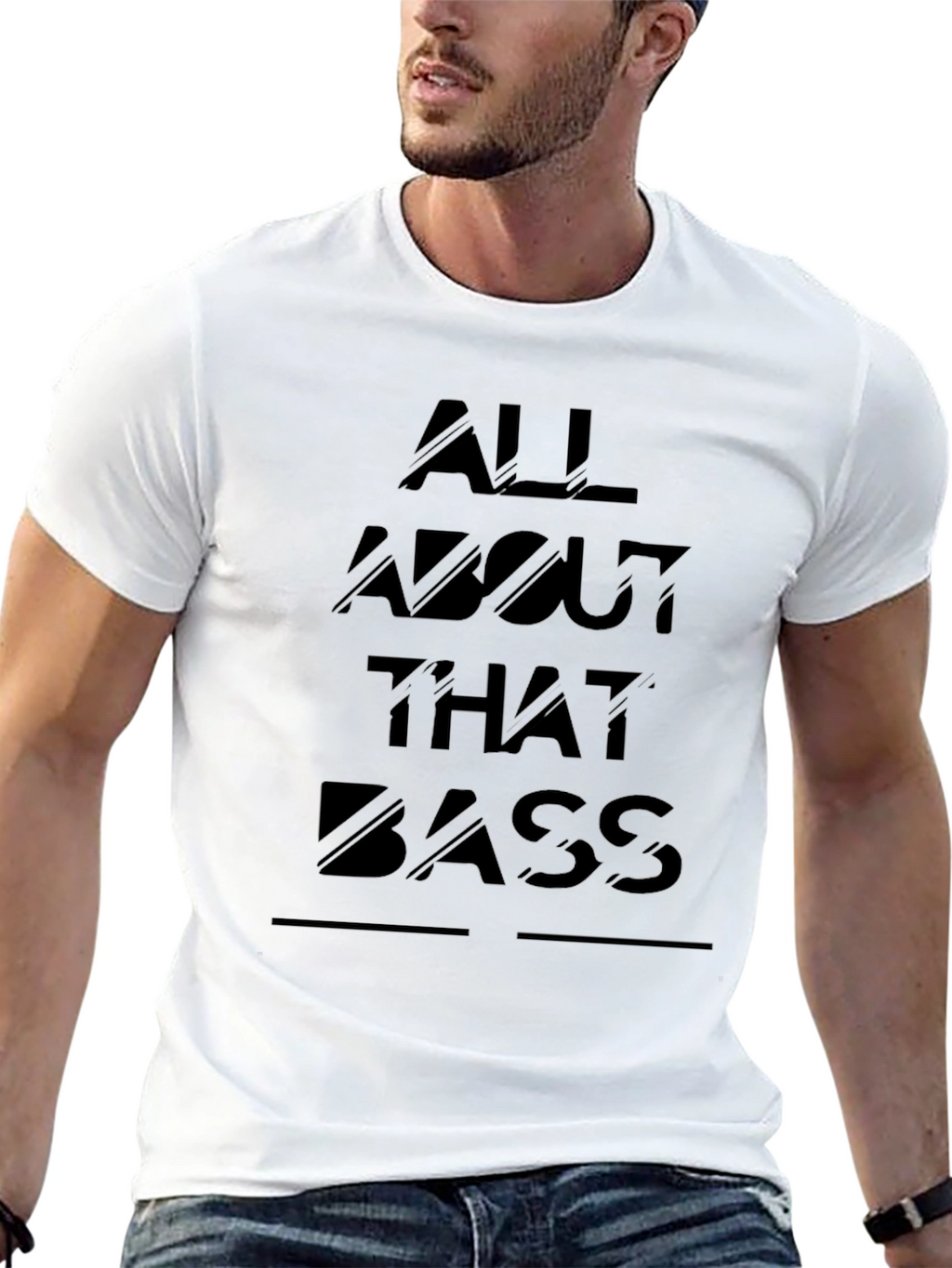 All About That Bass Graphic Tee - Black