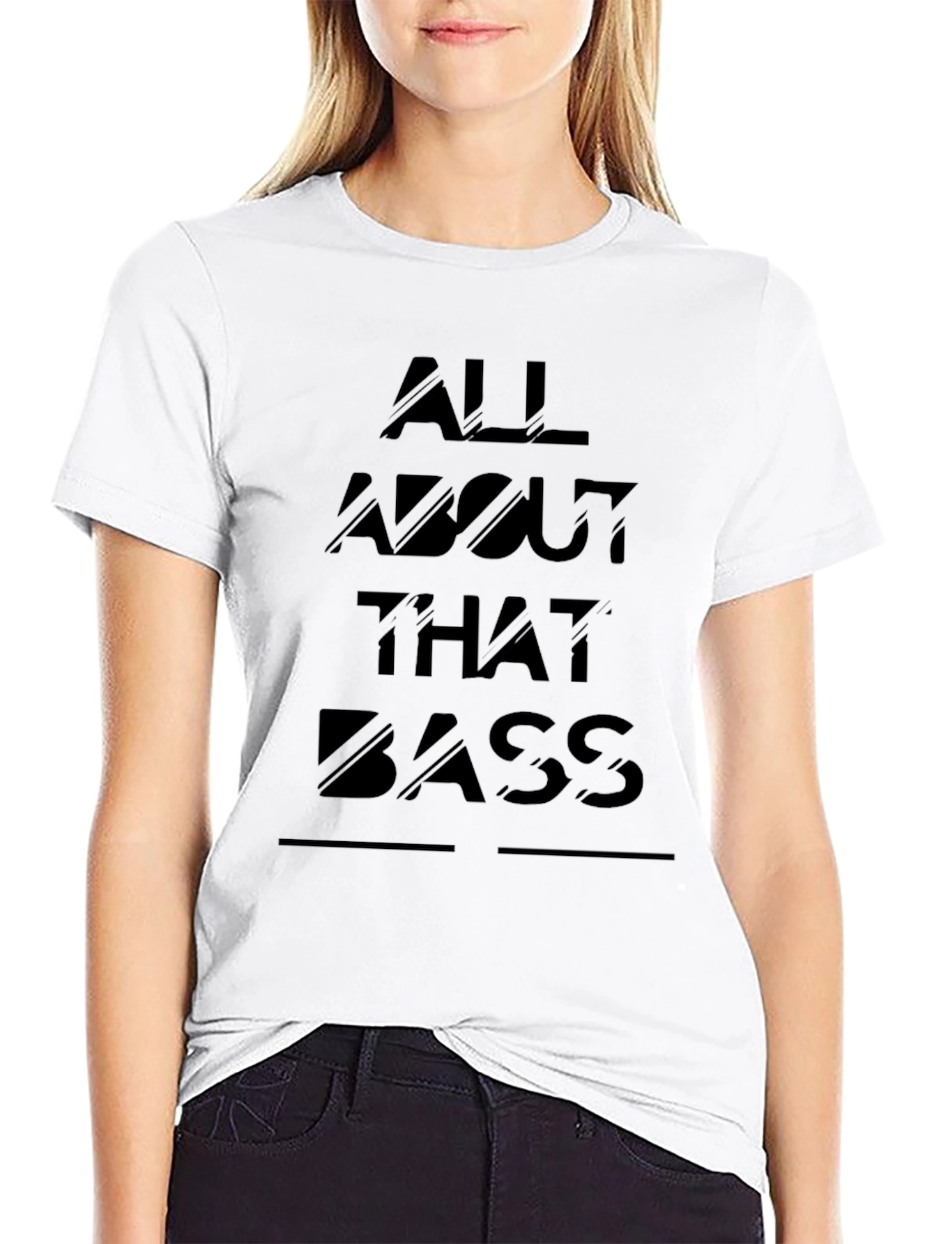 All About That Bass Graphic Tee - Black