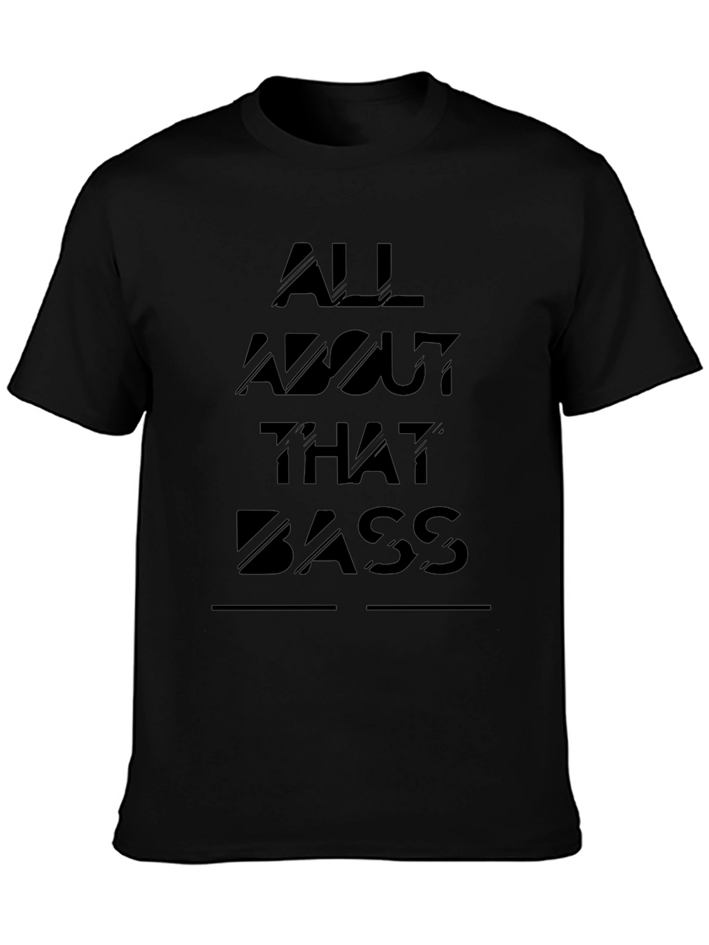 All About That Bass Graphic Tee - Black