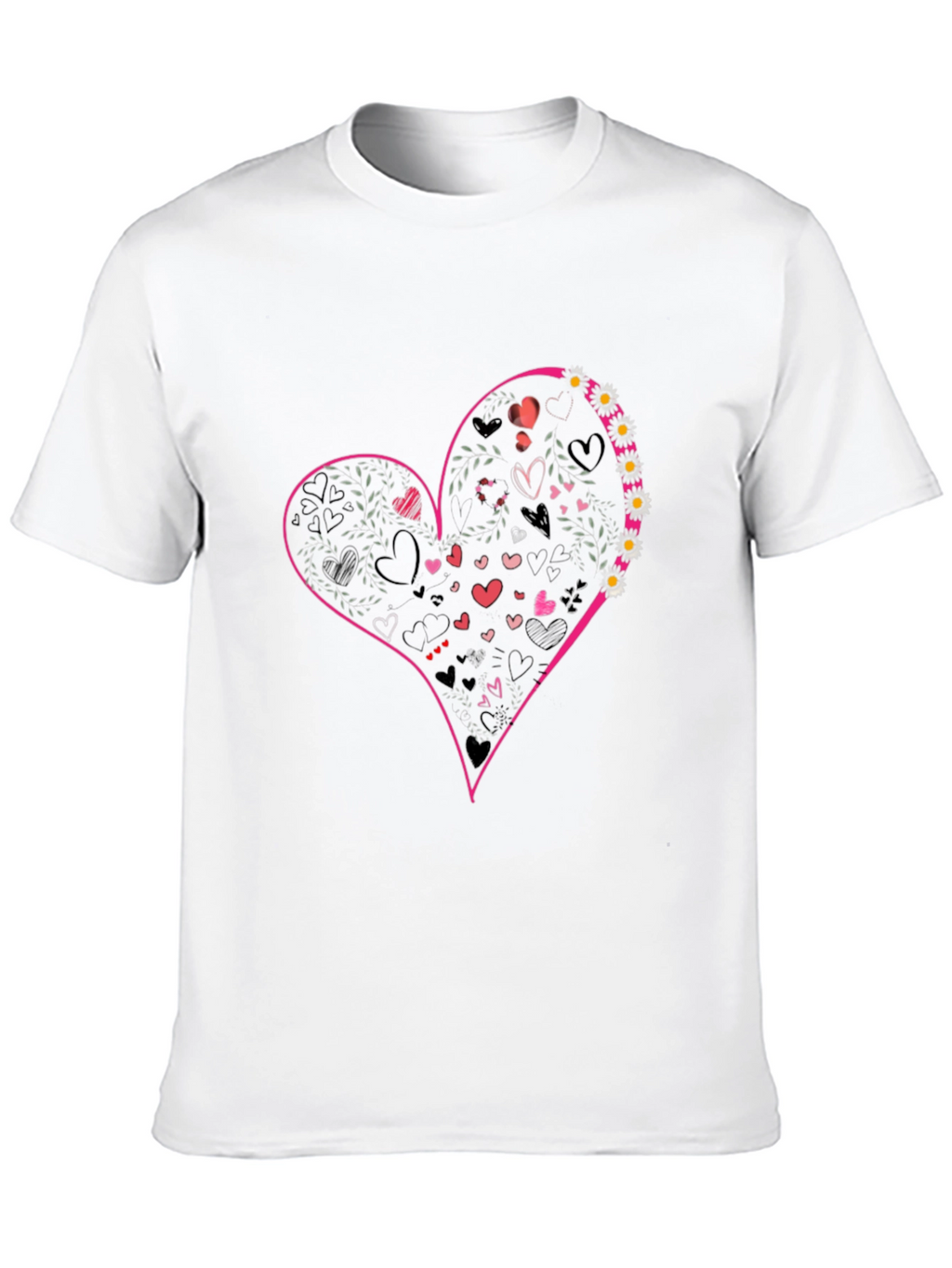 Heart Graphic Tee - Black Casual Shirt