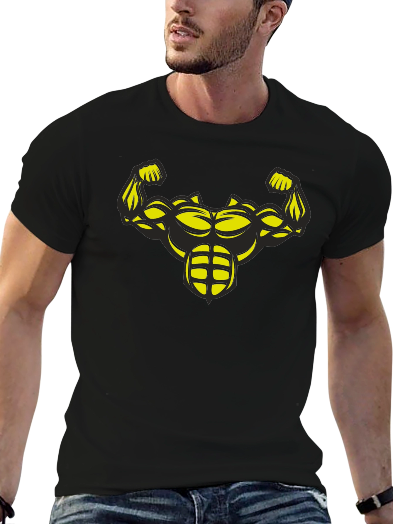 Muscle Graphic Tee - Flex Your Style