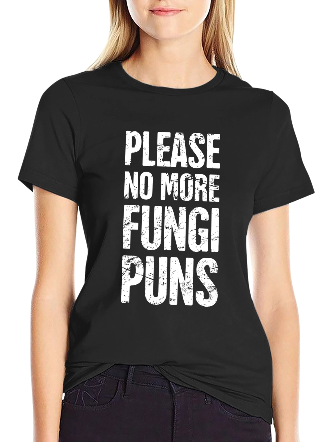 Funny Fungi Puns T-Shirt - Black Novelty Tee