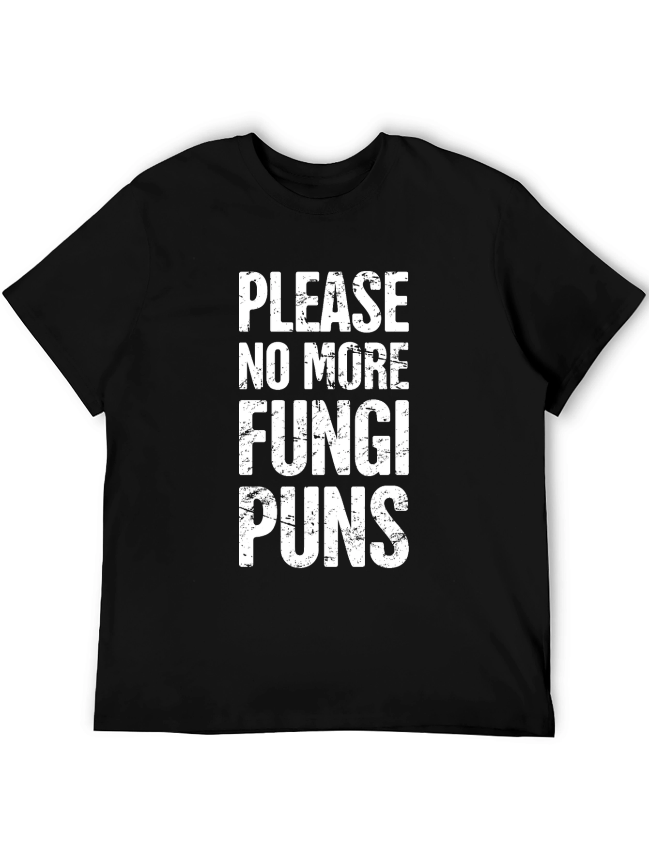 Funny Fungi Puns T-Shirt - Black Novelty Tee