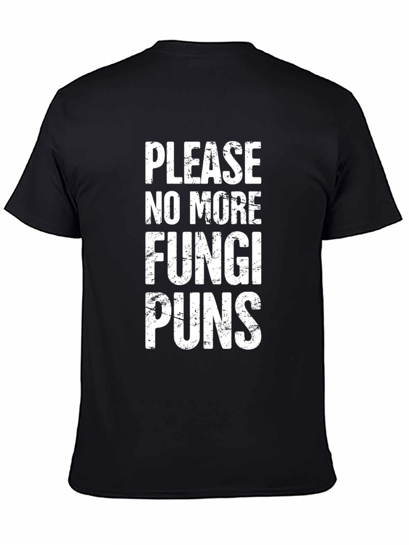 Funny Fungi Puns T-Shirt - Black Novelty Tee