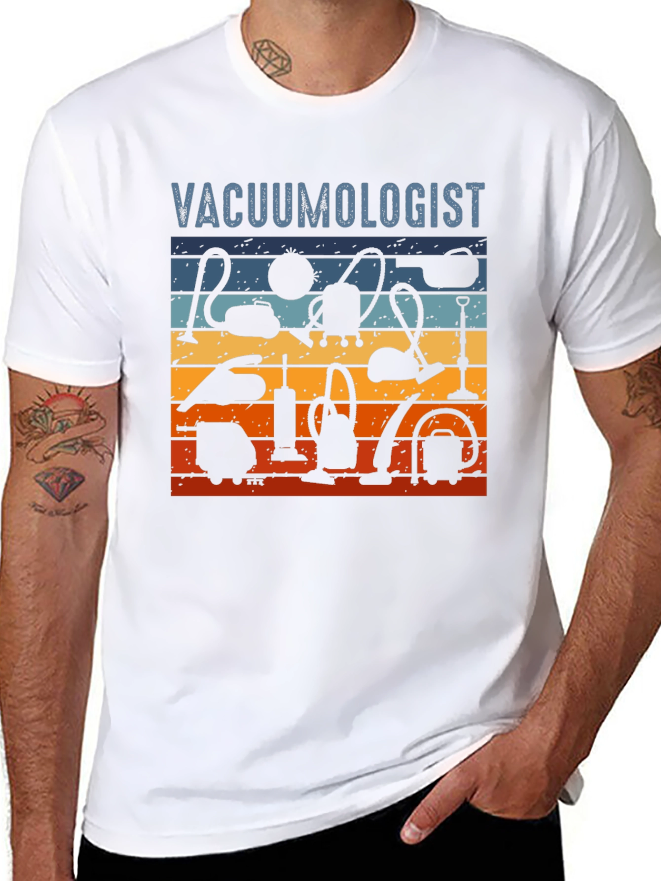 Vacuumologist T-Shirt - Retro Vacuum Cleaner Design