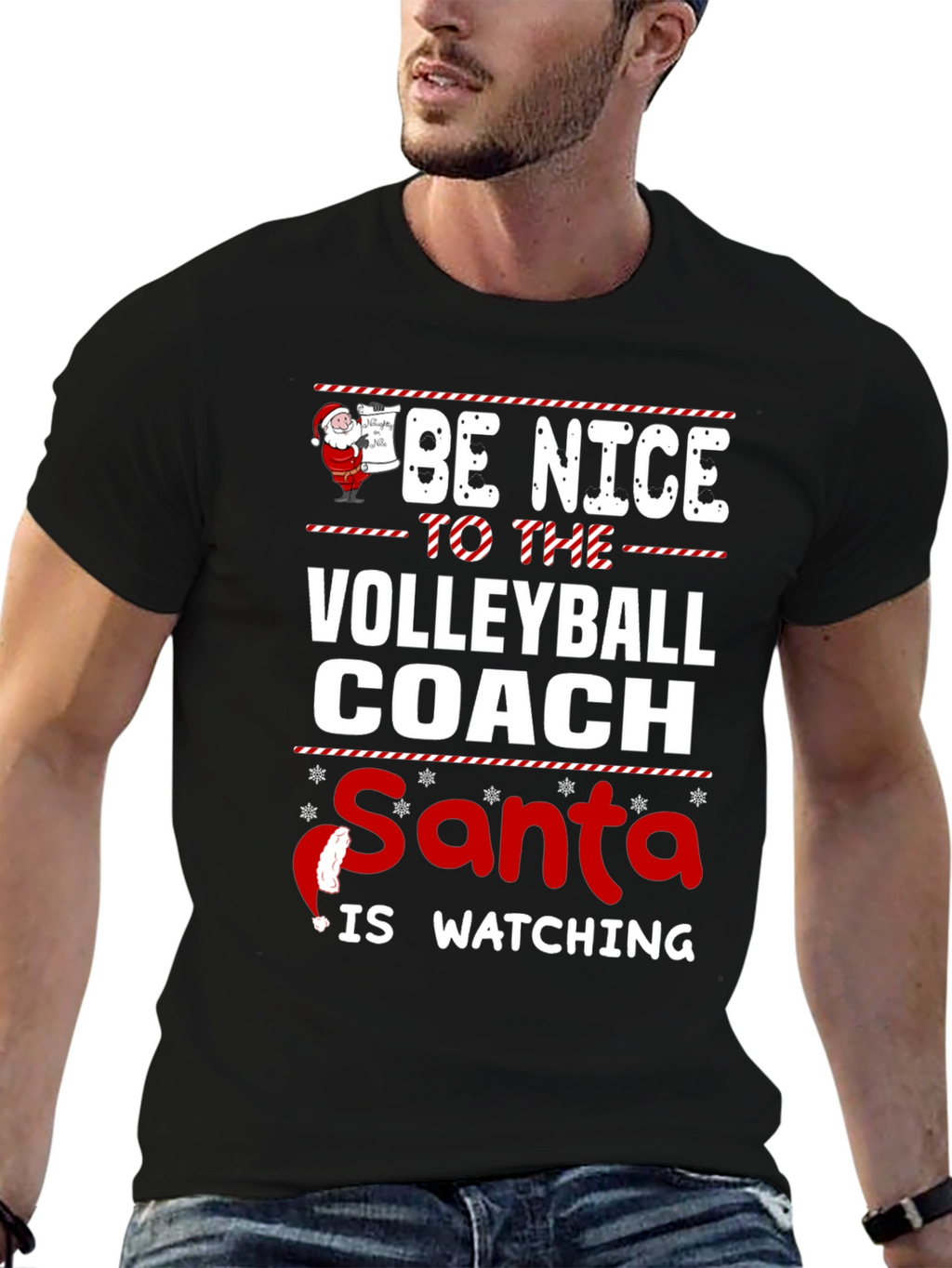 Funny Christmas Volleyball Coach T-Shirt