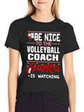Funny Christmas Volleyball Coach T-Shirt