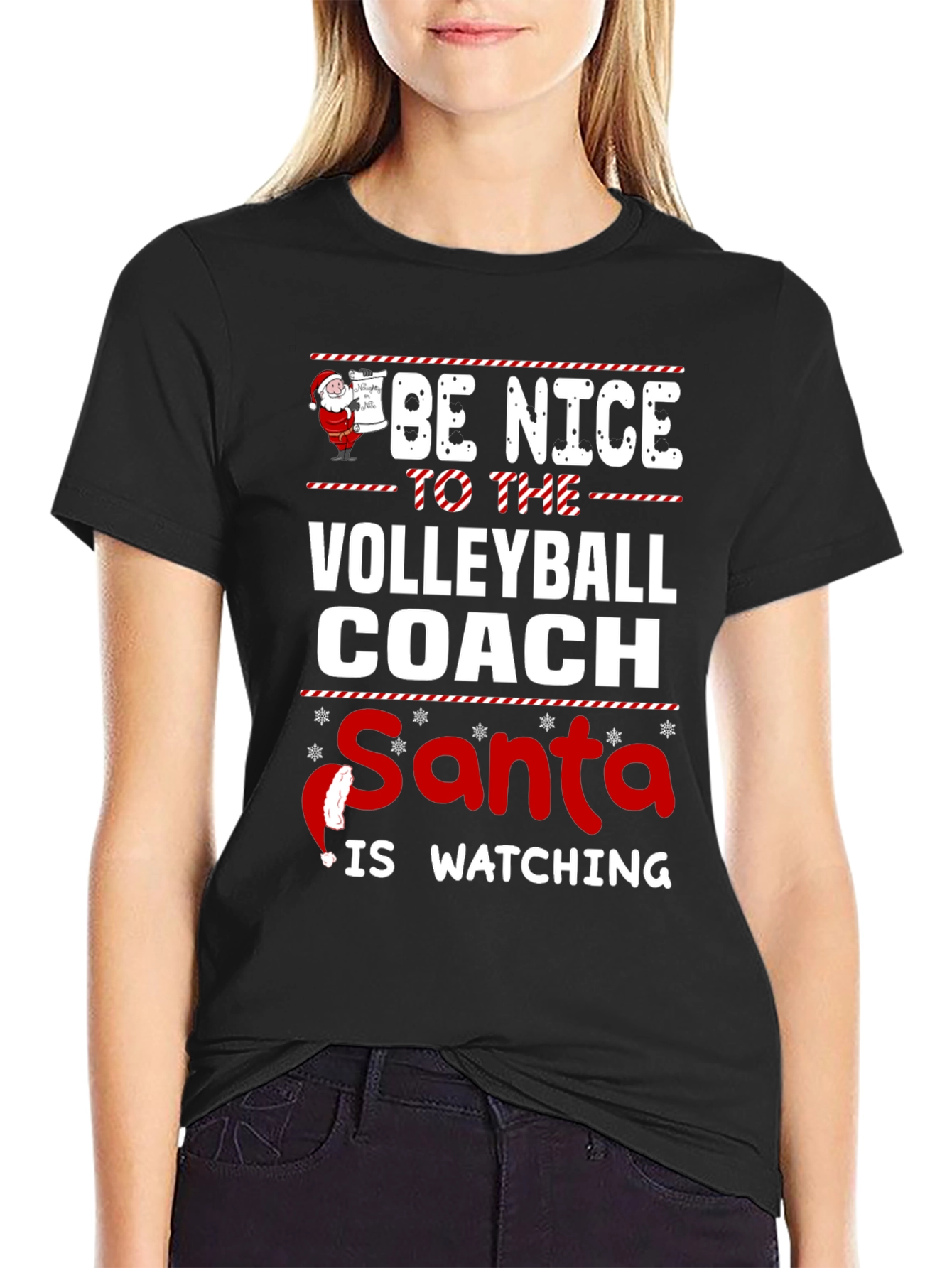 Funny Christmas Volleyball Coach T-Shirt