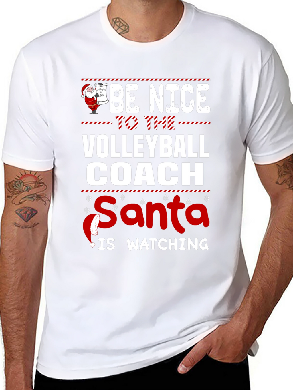 Funny Christmas Volleyball Coach T-Shirt