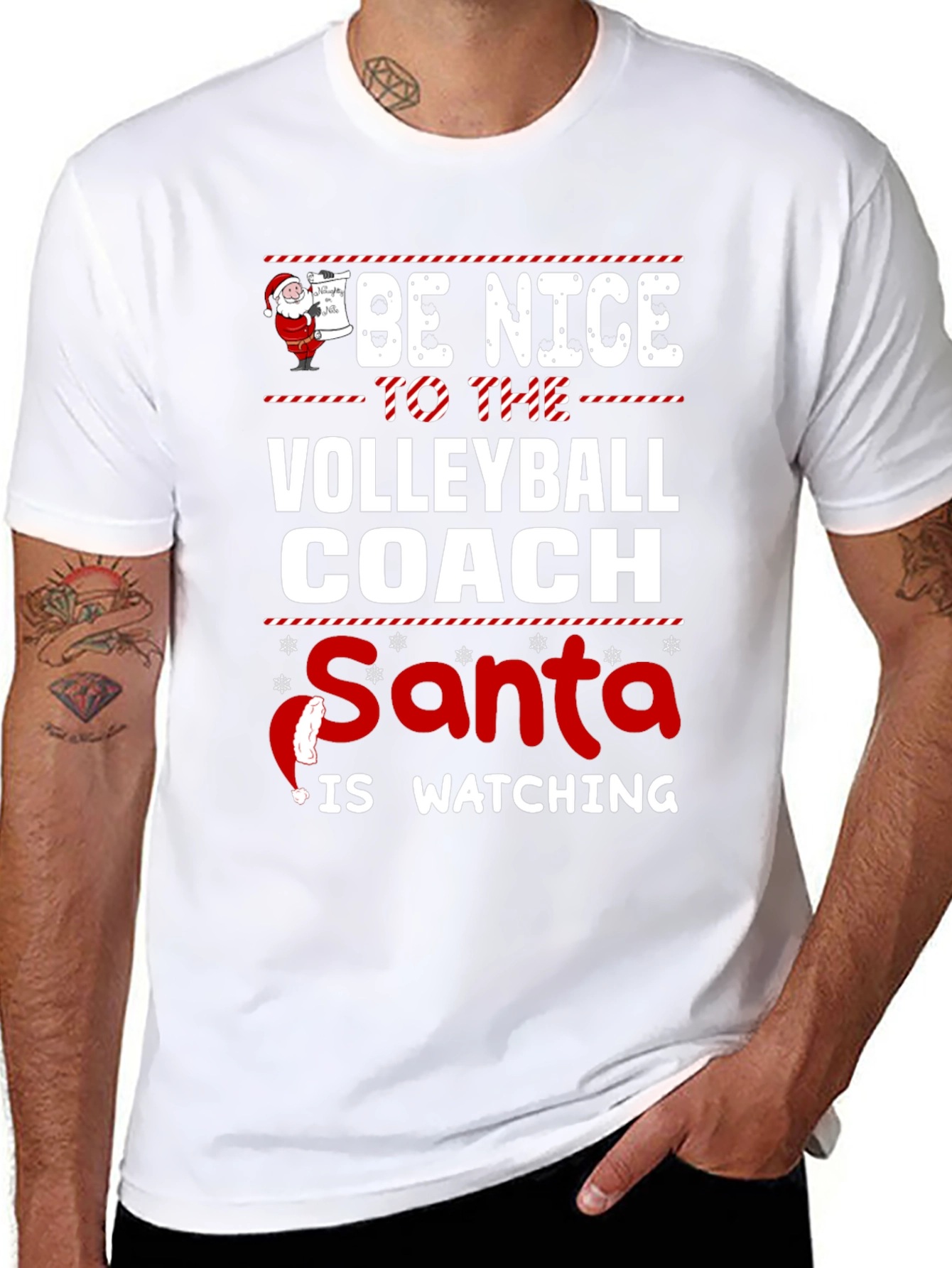 Funny Christmas Volleyball Coach T-Shirt