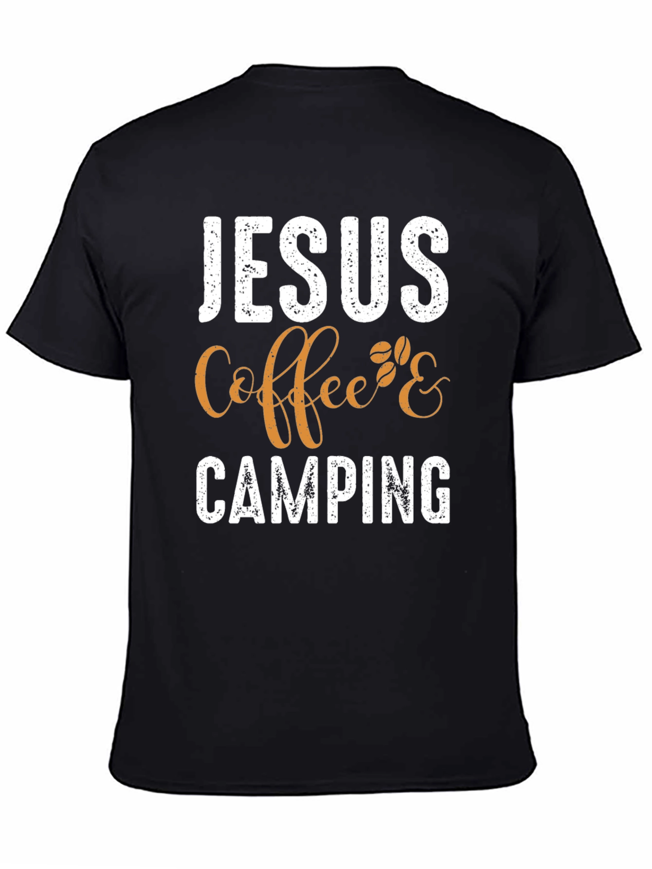 Jesus Coffee Camping T-Shirt - Christian Outdoor Apparel