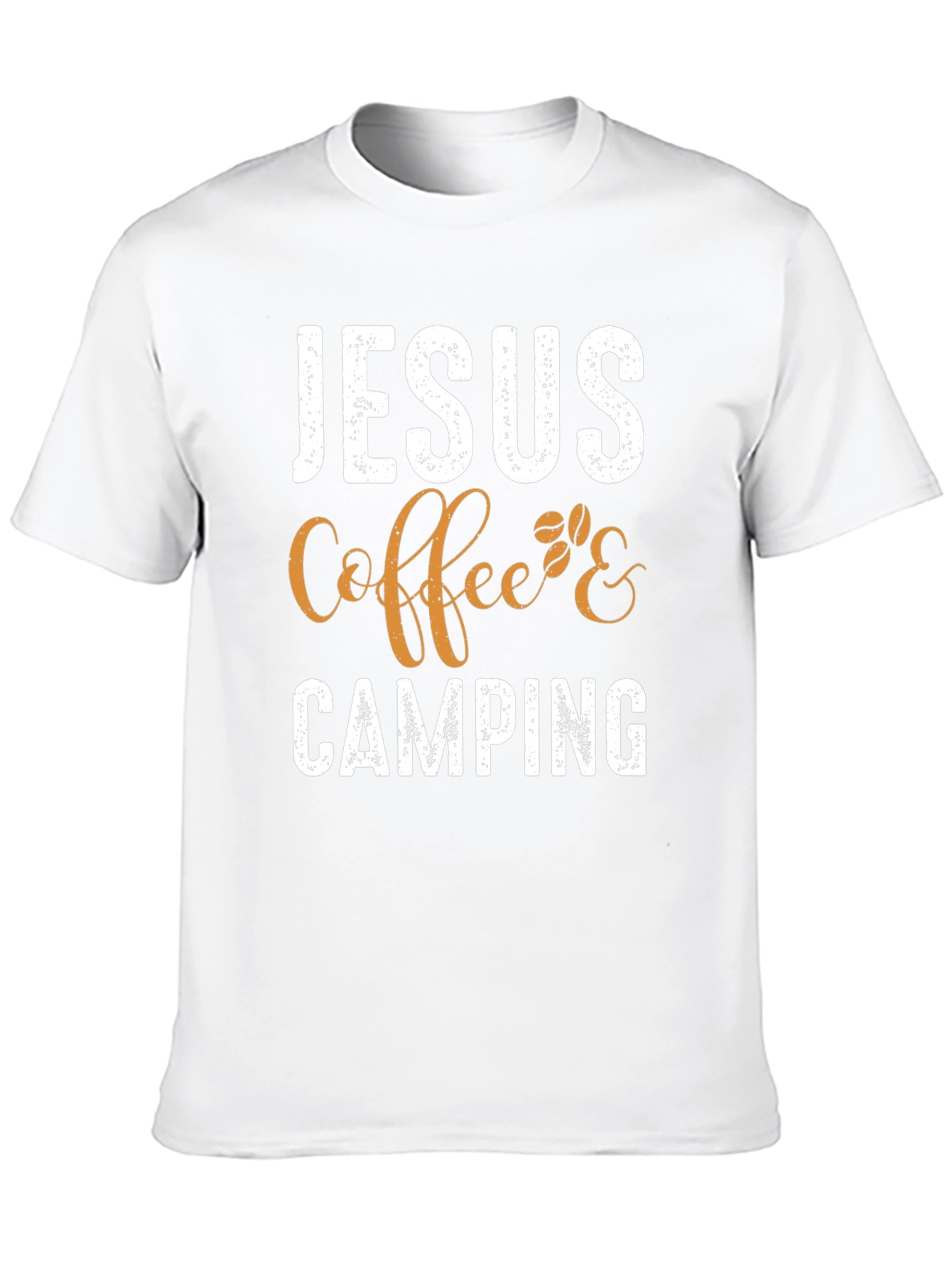 Jesus Coffee Camping T-Shirt - Christian Outdoor Apparel