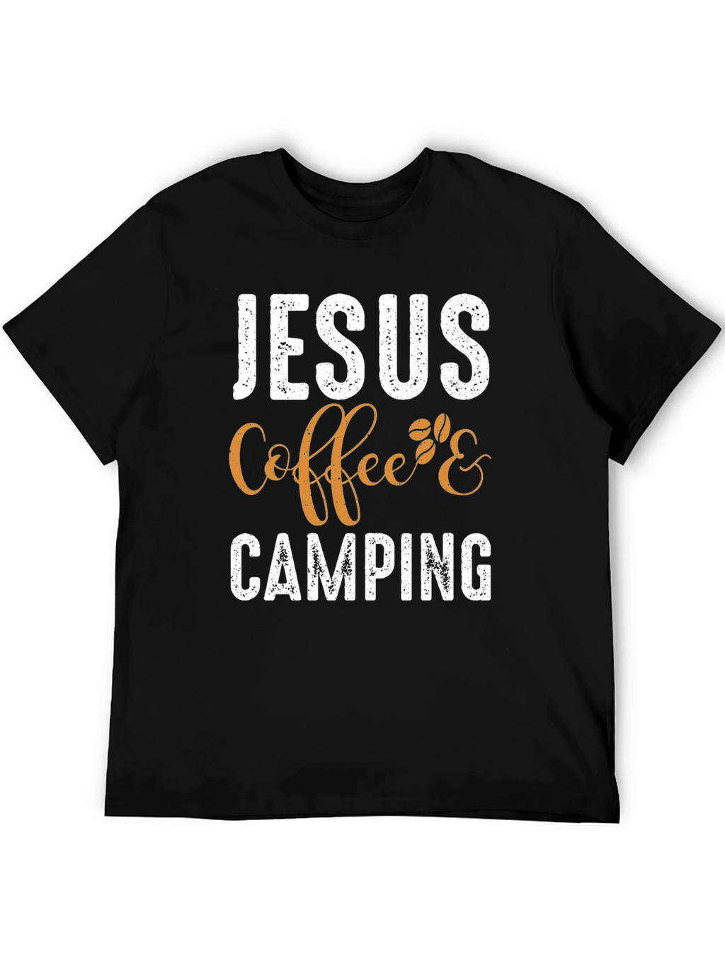 Jesus Coffee Camping T-Shirt - Christian Outdoor Apparel
