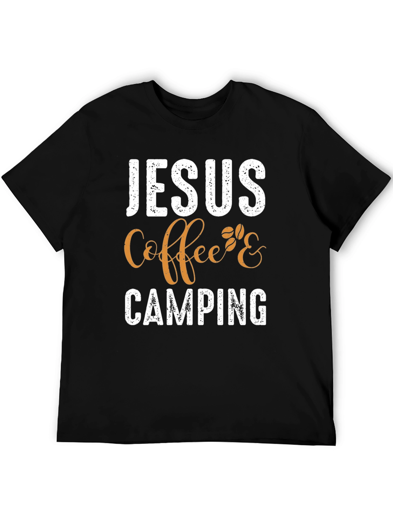 Jesus Coffee Camping T-Shirt - Christian Outdoor Apparel