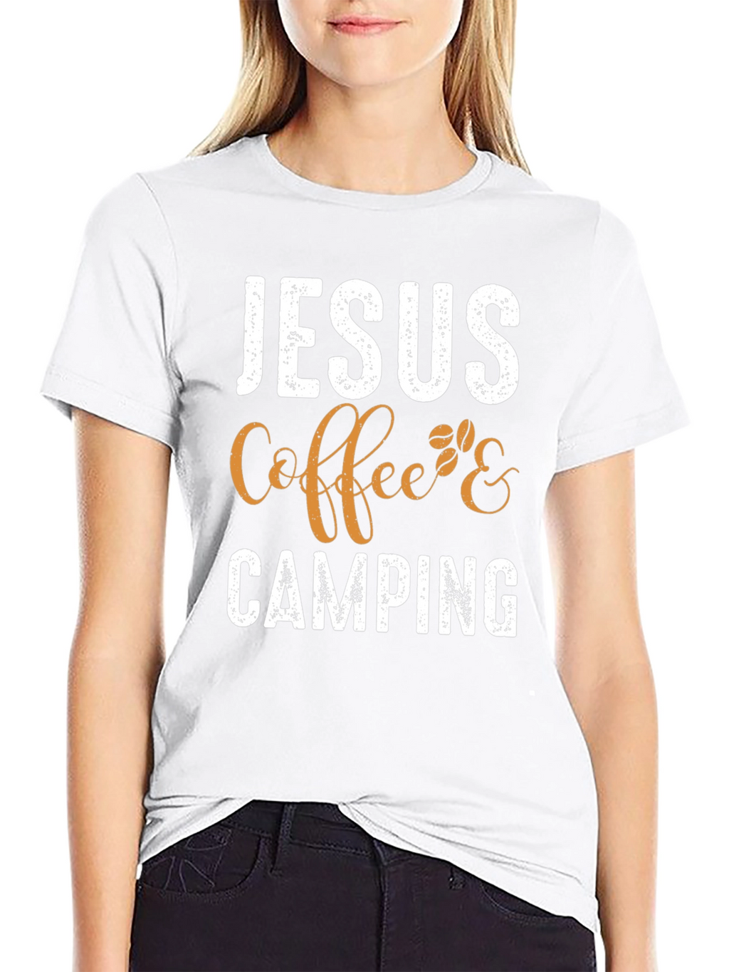 Jesus Coffee Camping T-Shirt - Christian Outdoor Apparel