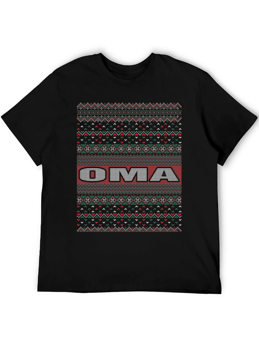 Oma Ugly Christmas Sweater T-Shirt - Festive Holiday Tee